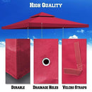 Replacement 10'X10'Gazebo Canopy top Patio Pavilion Cover Sunshade plyester Double Tiers-Taupe