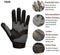 day wolf New Full Finger Workout Gloves Gym Exercise Half Finger Fitness Gloves Heavy Weight Lifting Leather Palm Protection Strong Grip Padded Quality Breathable Comfort Gloves