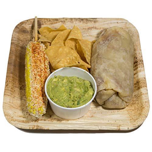 Pure Palm Planet Friendly Plates; Upscale Disposable Dinnerware; All-Natural Compostable Plateware (7" Square) (25 pack)