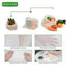 Reusable Cotton Bags, Produce Bags Vegetable Bags Fruit Bags Reusable Produce Grocery bags Reusable Mesh Bags Organic Produce Bags Eco Bag Set Of 6（2 Small, 2 Medium, 2 Large）