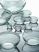James Scott 10 Piece Set Stackable European Made lead Free Glass Kitchen Prep, Dipping Sauce, Dessert, Salads, Candy Dish or Nut Bowls. Prep Bowls