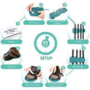 Dripex Lawn Aerator Spike Shoes -with 26 Spikes and 4 Adjustable Straps Heavy Duty Lawn Aerator Sandal Includes Garden Work Gloves for Aerating Your Lawn or Yard