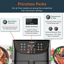 COSORI Air Fryer,Max XL 5.8 Quart,1700-Watt Electric Hot Air Fryers Oven & Oilless Cooker for Roasting,LED Digital Touchscreen with 11 Presets,Nonstick Basket,ETL Listed(100 Recipes)