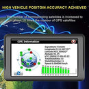 GPS Navigation for Car 7 Inch Vehicle GPS Navigation Portable Truck Navigator Touch Screen Multimedia Pre-Installed North America Lifetime Maps Free Update (8G/256M)