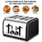 Toaster 4 Slice, CUSINAID Stainless Steel Toasters with Reheat Defrost Cancel Function, 7-Shade Setting, 4 Wide Slots Toaster - Black