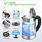 Electric Kettle (BPA Free) - Fast Boiling Temperature Control Kettle (1.8L) Cordless,1200W Hot Water Kettle – Glass Tea Kettle, Tea Pot – Hot Water Dispenser