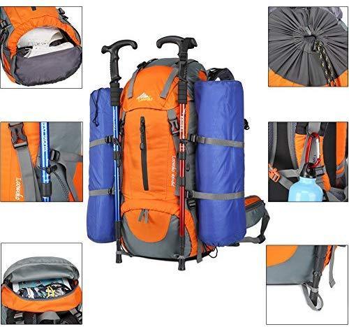 Hiking Backpack 50L Travel Camping Backpack with Rain Cover