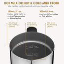 Aicok Milk Frother, Milk Steamer with New Foam Density Feature, Electric Milk Frother and Warmer for Latte, Cappuccino, Hot Chocolate (FDA Approved)