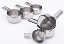 Stainless Steel Measuring Cups Set - Stackable 6 Pieces By Superb Chefs.