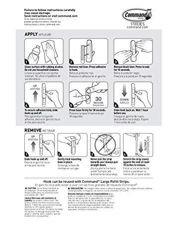 Command White Large Utility Hooks, Ships In Own Container (GP003-7NA)