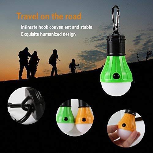 Doukey LED Camping Light [2 Pack or 4 Pack] Portable LED Tent Lantern 4 Modes for Backpacking Camping Hiking Fishing Emergency Light Battery Powered Lamp for Outdoor and Indoor