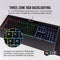 Corsair K55 RGB Gaming Keyboard - Quiet & Satisfying LED Backlit Keys - Media Controls - Wrist Rest Included – Onboard Macro Recording