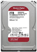 WD Red 2TB NAS Hard Drive - 5400 RPM Class, SATA 6 Gb/s, 64 MB Cache, 3.5" - WD20EFRX