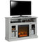 Ameriwood Home Chicago TV Stand with Fireplace, Rustic Gray