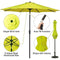 Grand Patio 10 FT Super Sturdy Aluminum Patio Umbrella, UV Protected Outdoor Umbrella, Green