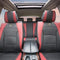 FH Group PU205BLACKREDTRIM102 Black PU205102 Ultra Comfort Leatherette Front Seat Cushions (Airbag Compatible) Red Trim