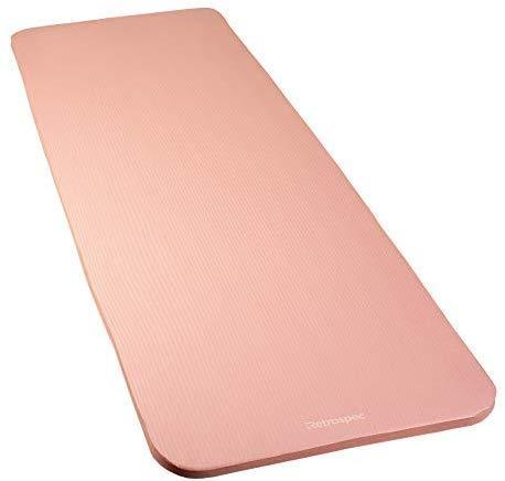 Retrospec Solana Yoga Mat 1" w/ Nylon Strap for Men & Women - Non Slip Exercise Mat for Yoga, Pilates, Stretching, Floor & Fitness Workouts