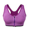 Women's Zip Front Sports Bra Wireless Post-Surgery Bra Active Yoga Sports Bras