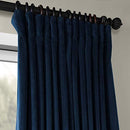 Half Price Drapes VPCH-VET1211-84 Signature Doublewide Blackout Velvet Curtain, Amber Gold, 100 X 84