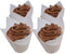 Premium Disposables 200 White Tulip Style Baking Cups Cupcake Liners Wrappers, Oven Safe Parchment Baking Liners. Large Size 2 3/4-4 Inches.