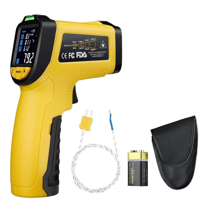 URCERI Infrared Thermometer Digital IR Laser Non Contact Temperature Gun (IR-01)