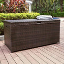 Crosley Furniture Palm Harbor Outdoor Wicker Storage Bin - Grey