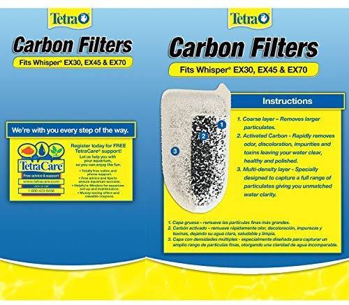 Tetra Whisper EX Carbon Filter Cartridges - Ready to Use