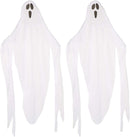 Halloween Indoor Outdoor Decoration - Set of 2 Giant Hanging Ghosts