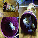 ALL FOR PAWS Crinkle Cat Tunnel Tube Collapsible Play Toy Fun for Rabbits, Kittens, and Dogs