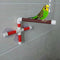 Hypeety Portable Suction Cup Bird Window and Shower Perch Toy for Bird Parrot Macaw Cockatoo African Greys Budgies Parakeet Bath Perch Toy