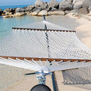 Caribbean Rope Hammock - 55 Inch - Soft-Spun Polyester (Natural Cream)