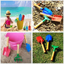 3pcs Mini Metal Rake Shovel Trowel Set Garden Tools Set Kids Beach Sandbox Toy