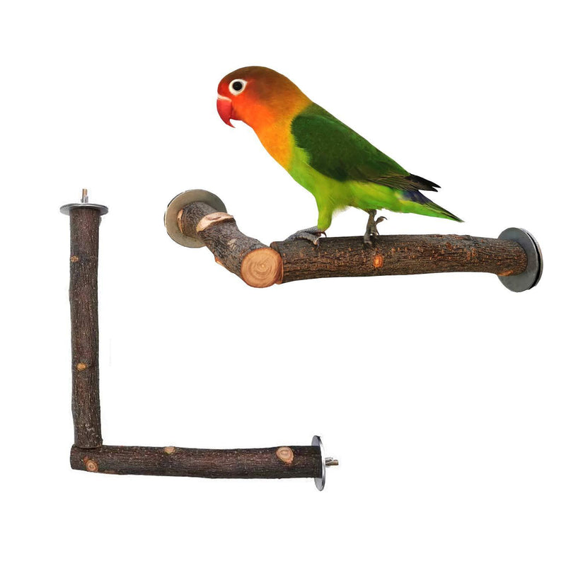 Vehomy Bird Perch Nature Wood Stand for Small Medium Parrots