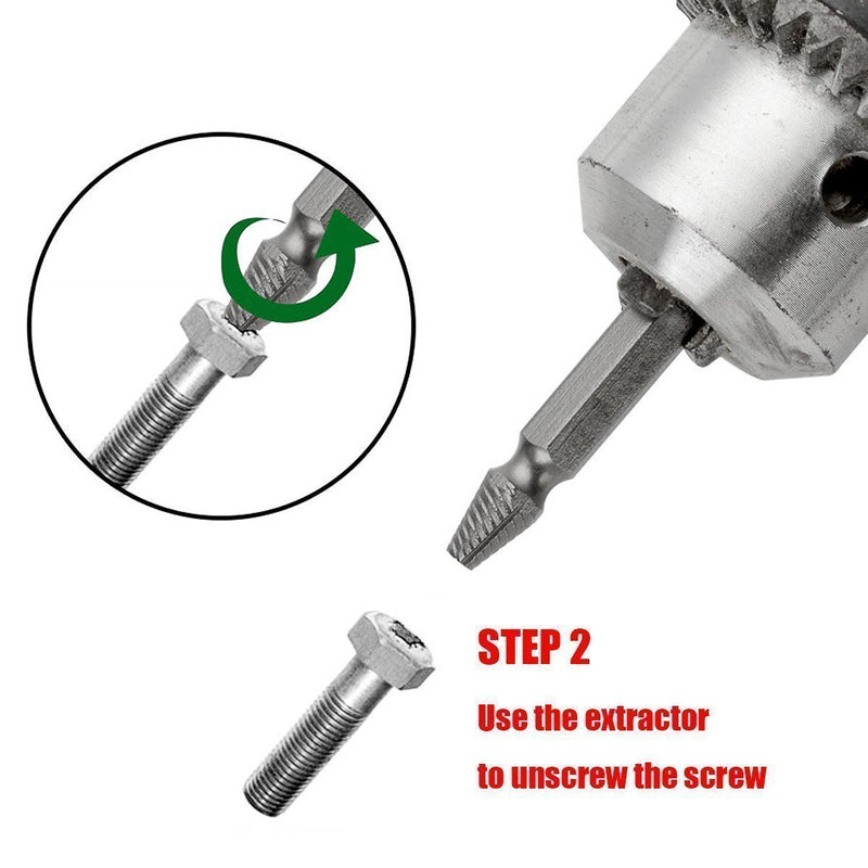 4PCS Damaged Screw Remover and Extractor Set by EasyOut - Stripped Screw Remover.