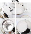 OMGard Teapot with Infuser Loose Tea Leaf 2 Liter Stainless Steel Tea Pot Coffee Water Small Kettle Filter Set Warmer Teakettle for Stovetop Induction Stove Top 2.1 Quart / 68 Ounce