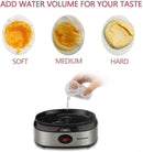 Homeleader Egg Cooker, 360W Egg Maker, Electric Egg Boiler with Steamer Bowl and Measuring Cup, 14 Eggs Capacity, Automatic Shut Off, K08-009