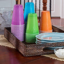 Hefty Disposable Plastic Cups in Assorted Colors - 16 Ounce, 4 Packages of 100 Cups (400 Total)