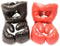 Shop4Omni Red Corner VS. Black Corner Boxing Fight Set - Gloves and Headgear