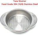 Can Strainer - Tuna Strainer - Food Grade 304 (18/8) Stainless Steel, Dishwasher Safe, Food Strainer, Can Colander, Easy To Clean, Eco-friendly