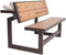 LIFETIME 60139 Outdoor Convertible Bench, 55 Inch, Mocha Brown