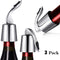 OHMAXHO Stainless Steel Wine Stoppers Bottle Stoppers Vacuum Bottle Sealer Bottle Plug with Inner Rubber 1.6 x 3.7 inches (Silver)