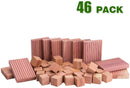 ACMETOP 46 Pack Cedar Blocks, 100% Natural Cedar Blocks for Clothes Storage, Aromatic Cedar Balls, Storage Accessories Closet & Drawers