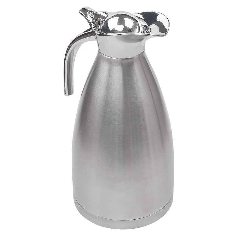 68 Oz Stainless Steel Thermal Coffee Carafe Double Wall Vacuum Insulated with Press Button Silver by FULITY