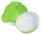 HIRALIY White and Green Double Dish Serving Bowl for Pistachios, Peanuts, Edamame, Cherries, Nuts, Fruits and Candy