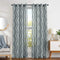 Curtains for Living Room 84 inch Grey Moroccan Tile Linen Blend Grommet Window Treatmenrt Set 2 Panels Bedroom Kitchen