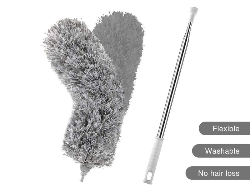 Phoenixes Retractable Long-Reach Washable Dusting Brush Microfiber Hand Duster with Telescoping Pole by RoseFinch Fang