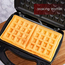 Aicok Sandwich Maker, Waffle maker, Sandwich toaster, 750-Watts, 3-in-1 Detachable Non-stick Coating, LED Indicator Lights, Black