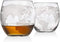 Godinger Whiskey Decanter Globe Set with 2 Etched Globe Whisky Glasses - for Liquor, Scotch, Bourbon, Vodka - 850ml