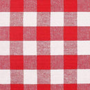 Cloth Napkin In Gingham Plaid Check Fabric-18x18 Red White, Wedding Napkins,Cocktails Napkins,Fabric Napkins,Cotton Napkins Mitered Corners & Generous Hem, Machine Washable Dinner Napkins Set of 12