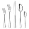 Flatware Set, 20-piece Silverware Cutlery Set with Serving Pieces, Heavy-duty Stainless Steel Utensils, Include Knife/Fork/Spoon, Mirror Finish, Dishwasher Safe, Service for 4 (Silver)